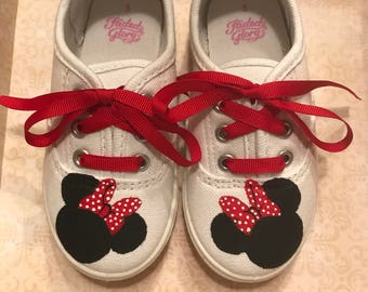 Minnie Mouse Custom Hand Painted Shoes
