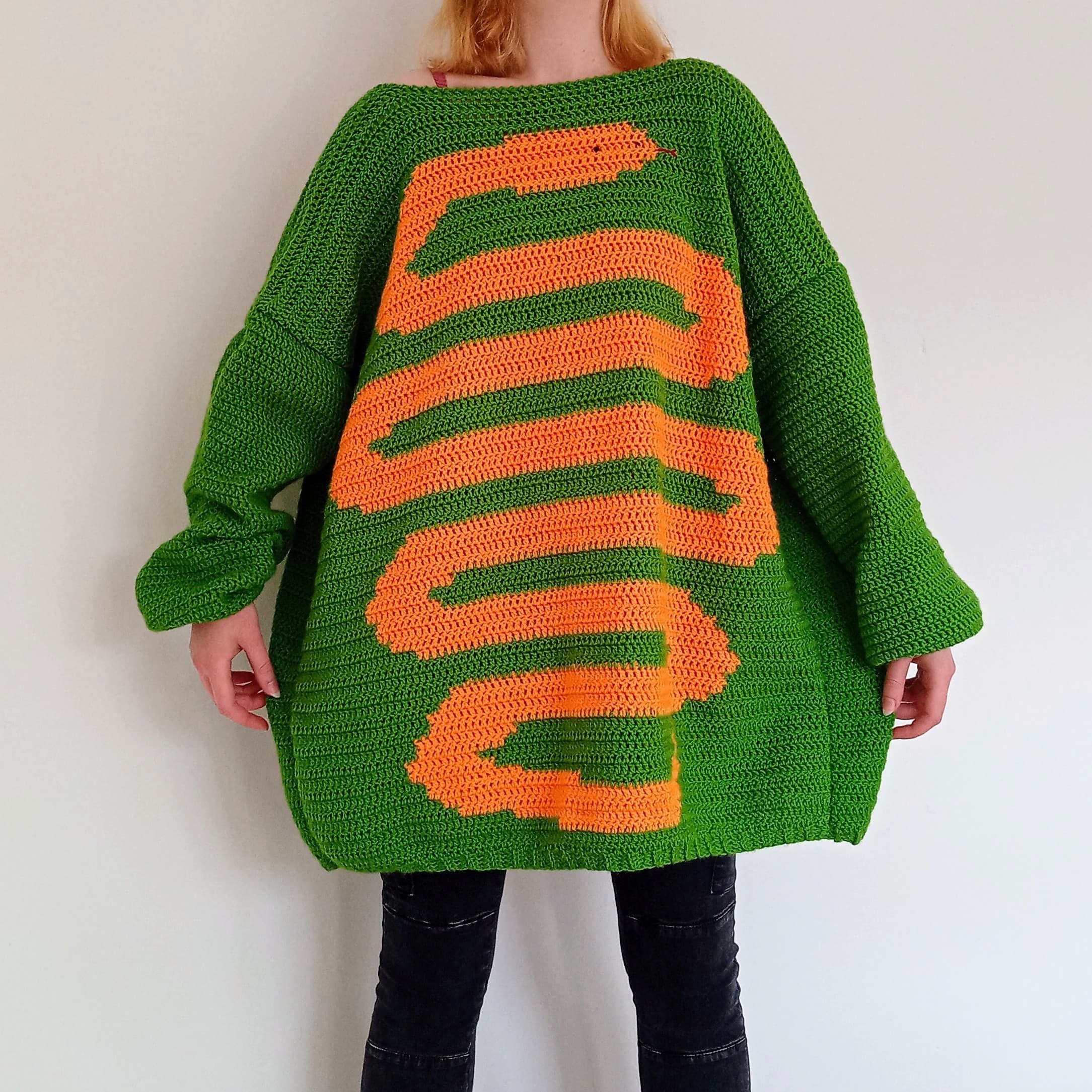 Oversized Crochet Snake Jumper GRIDS ONLY for Handmade Snake Etsy