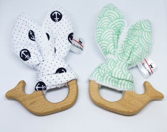 #BALEINE teething rattle
