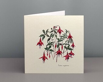 Fuschia Greetings card