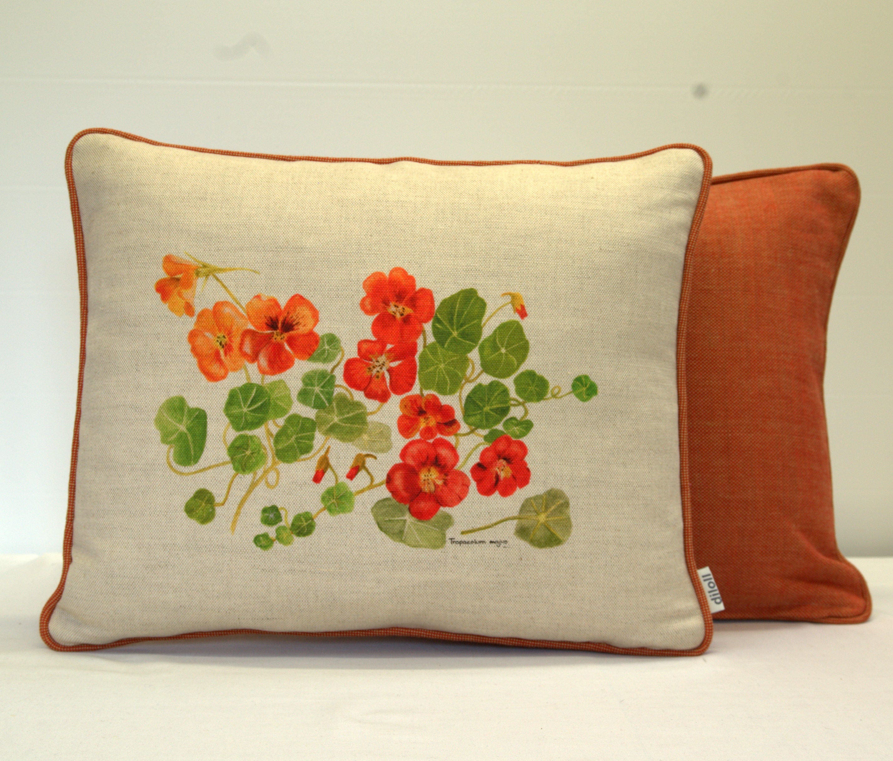 Handmade cushion using our own artwork printed onto linen Etsy