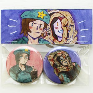 Jill + Lisa | Two 38mm Button Badge Pins