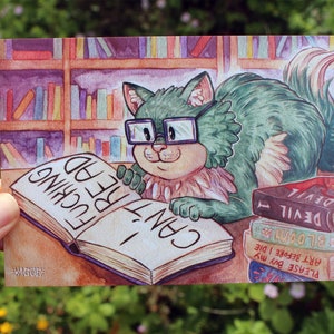 Non riesco a leggere / Mini Sour Puss Cat Print