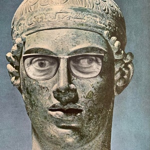 Original Collage Art, Classical Art, OOAK Classical Art, Classical Guy 1