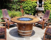 Wine Barrel Fire Pit