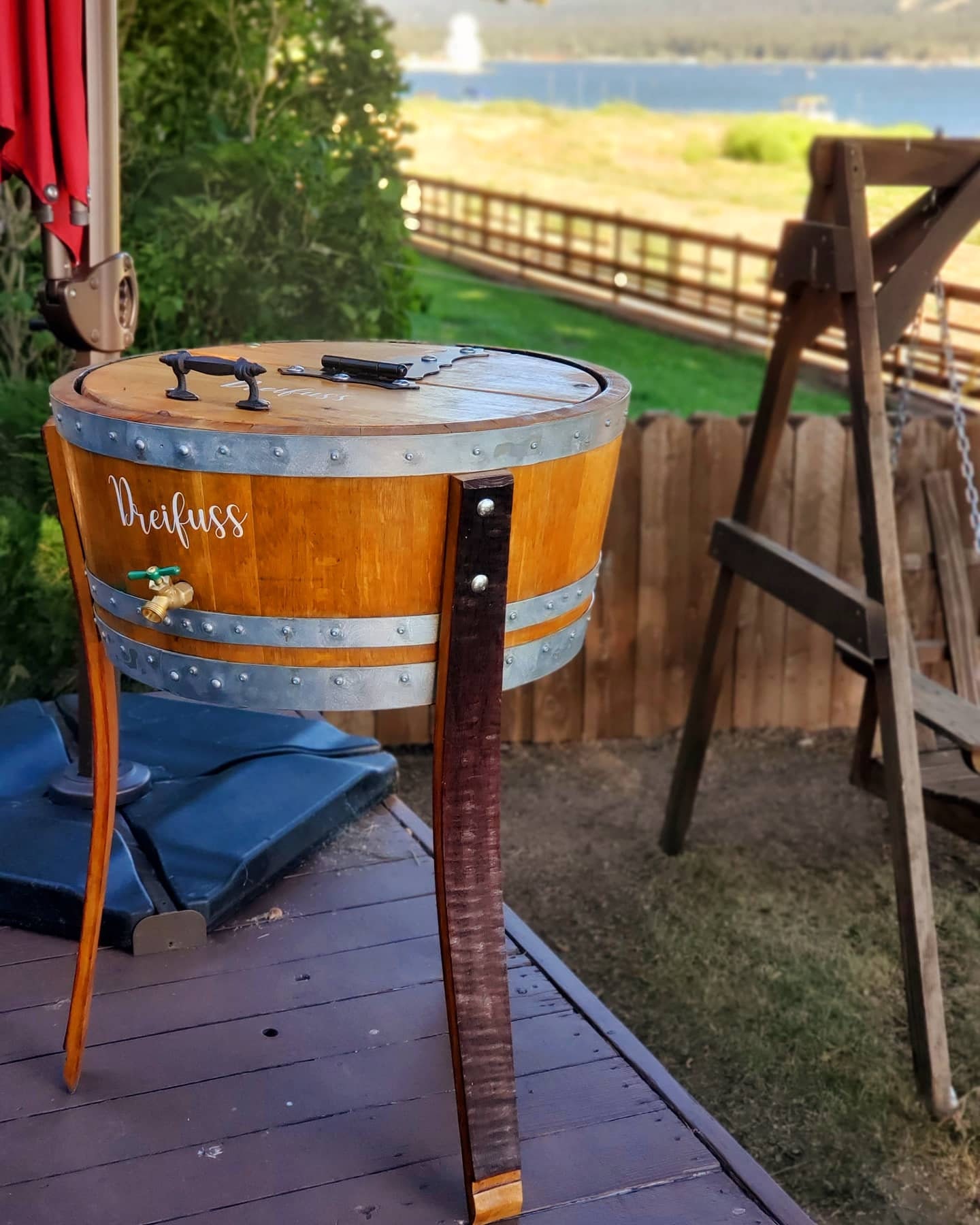 Wine Barrel Ice Chest Etsy
