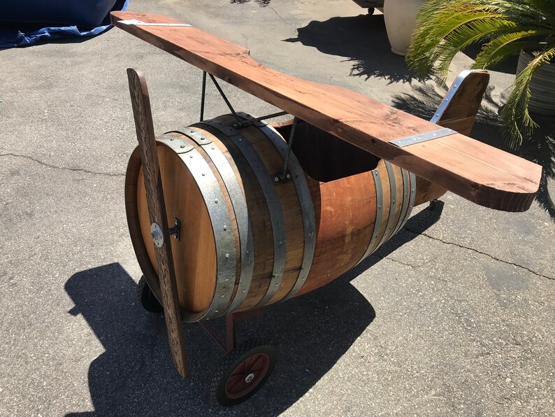 Wine Barrel Airplane Etsy