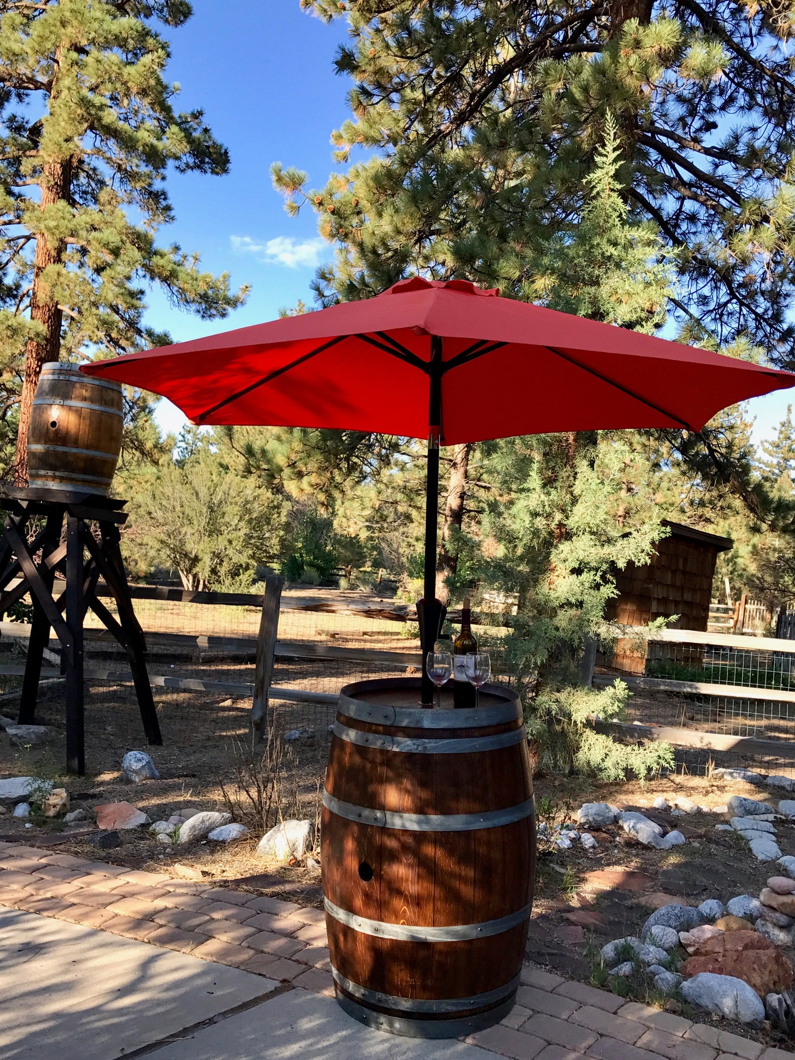 Wine Barrel Umbrella Stand Etsy
