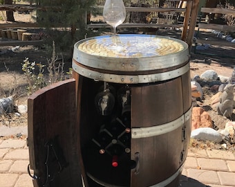 Wine Barrel Table