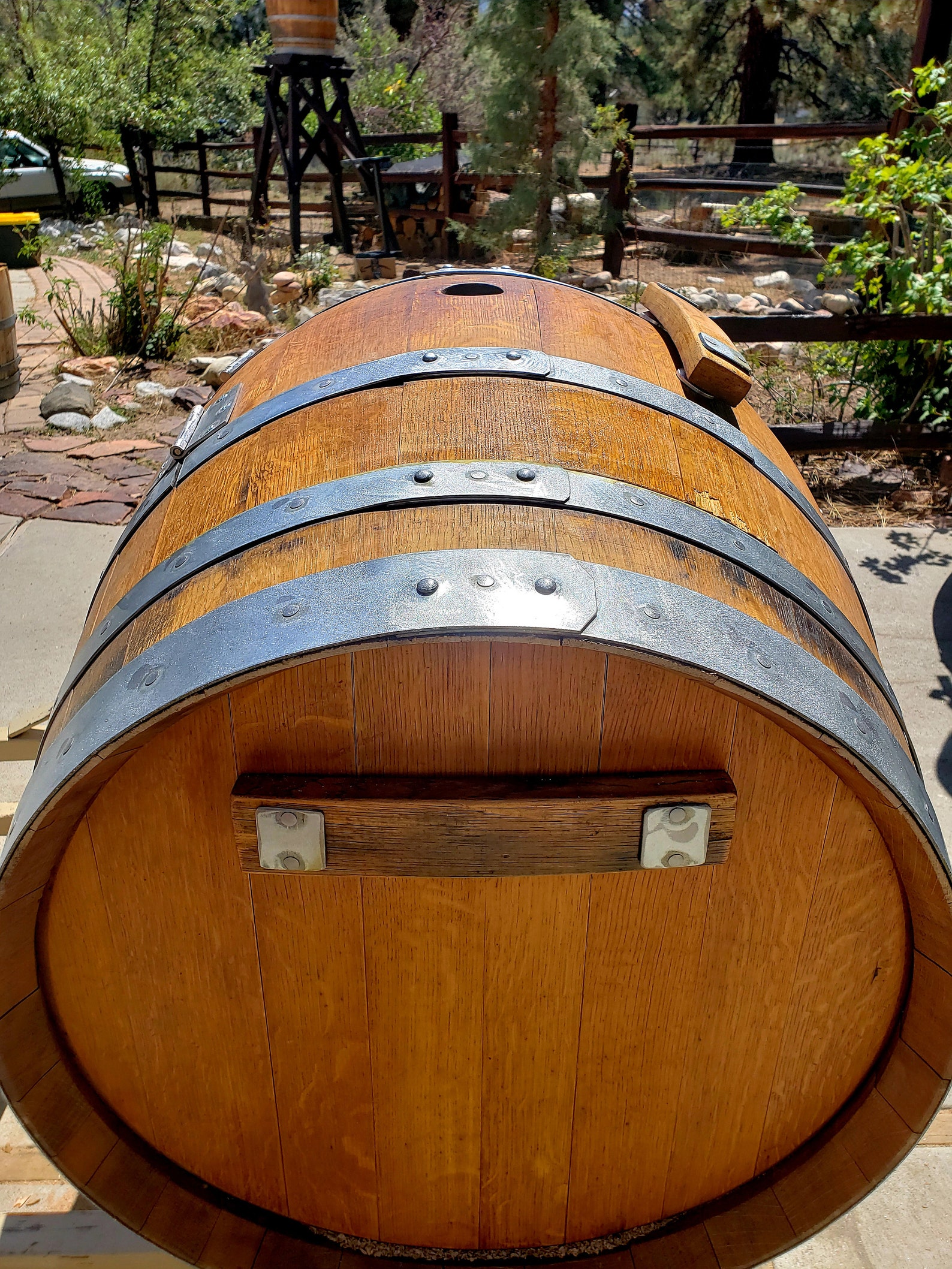 Wine Barrel Ice Chest Etsy