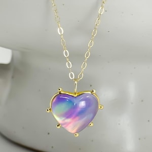 Delicate Threat Aura Opal Necklace