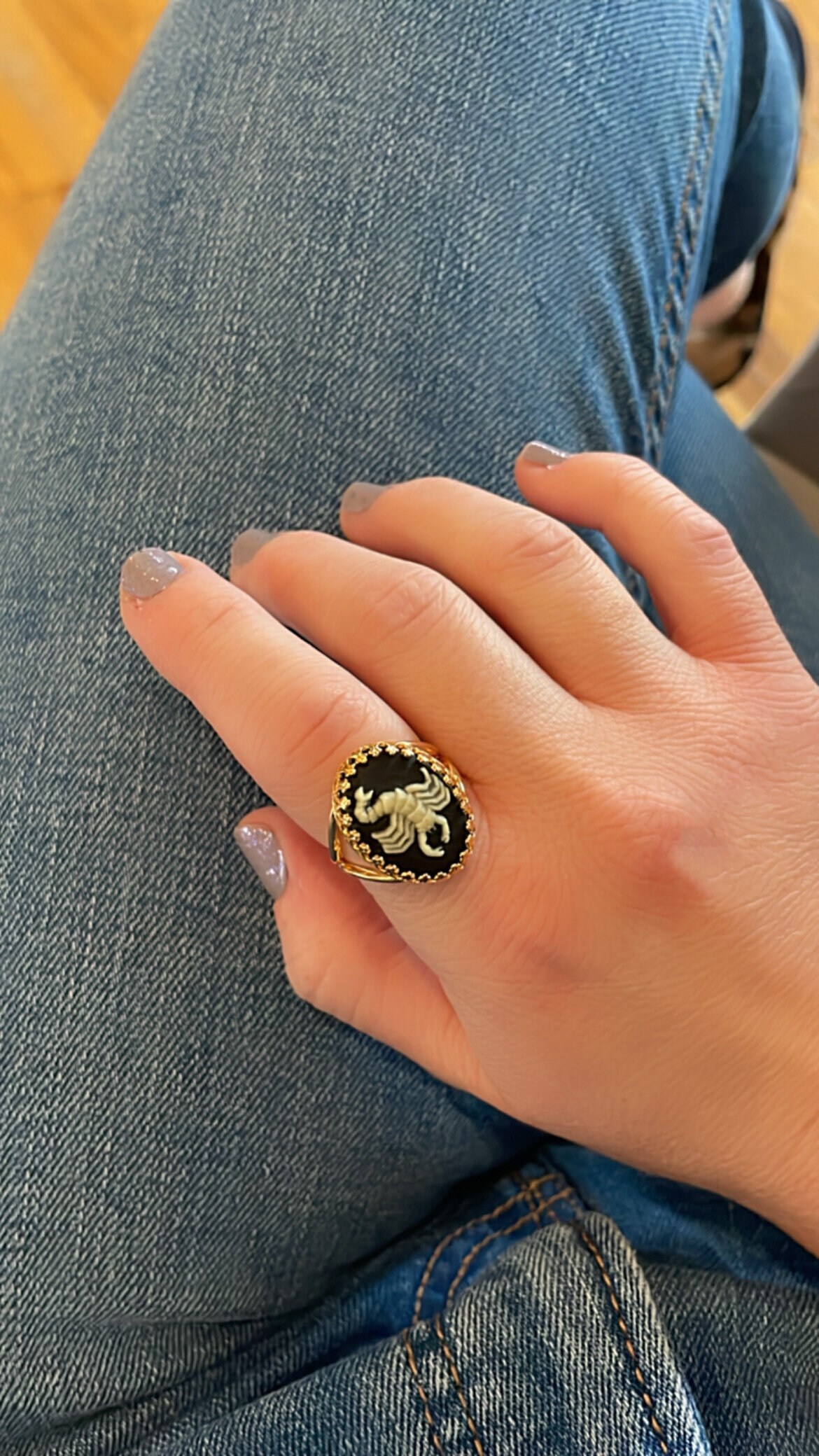 Vintage 1970's Zodiac Cab Handmade Adjustable Ring - Etsy