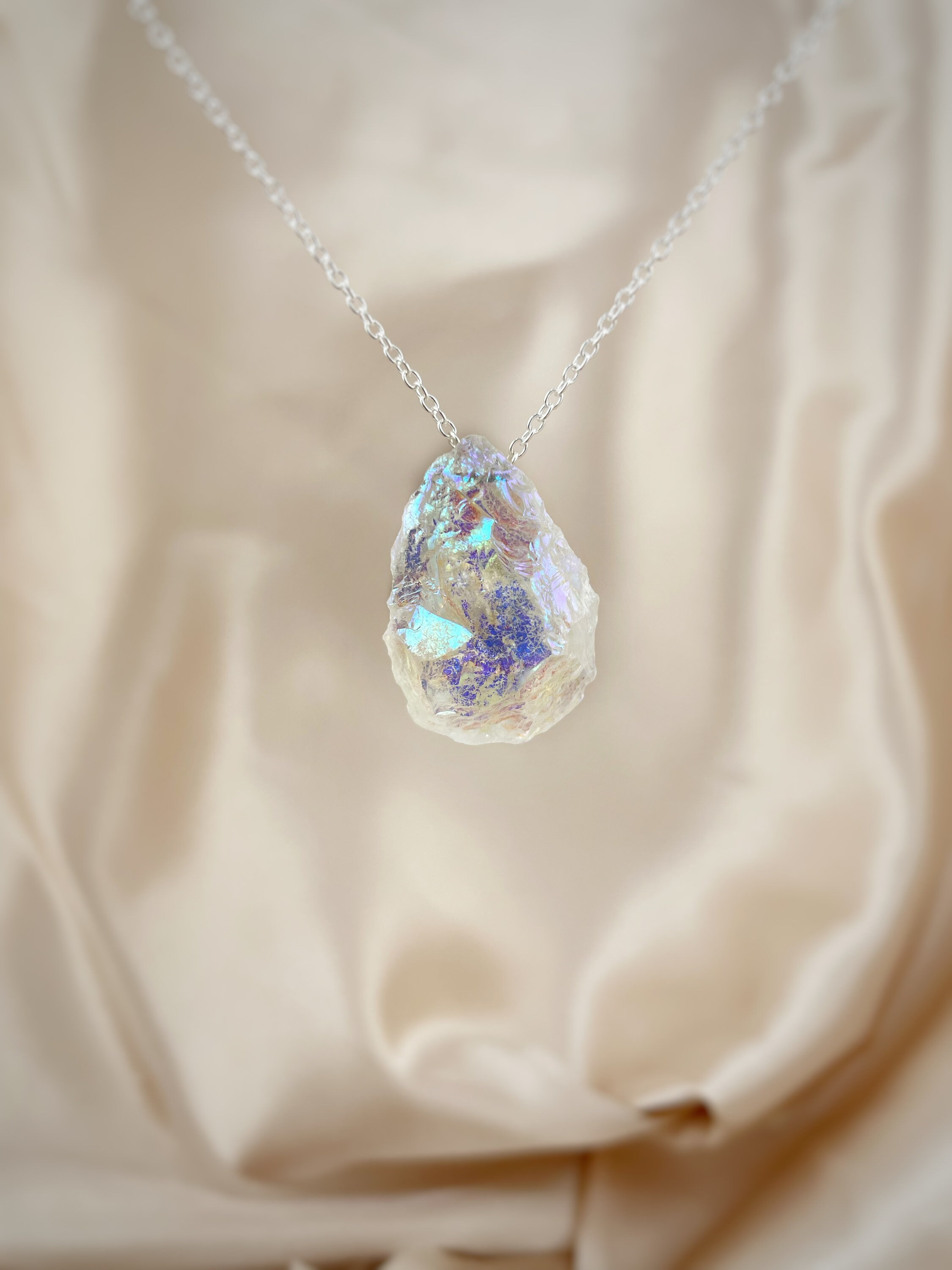 Angel Aura Quartz Necklace • Chunky Necklace