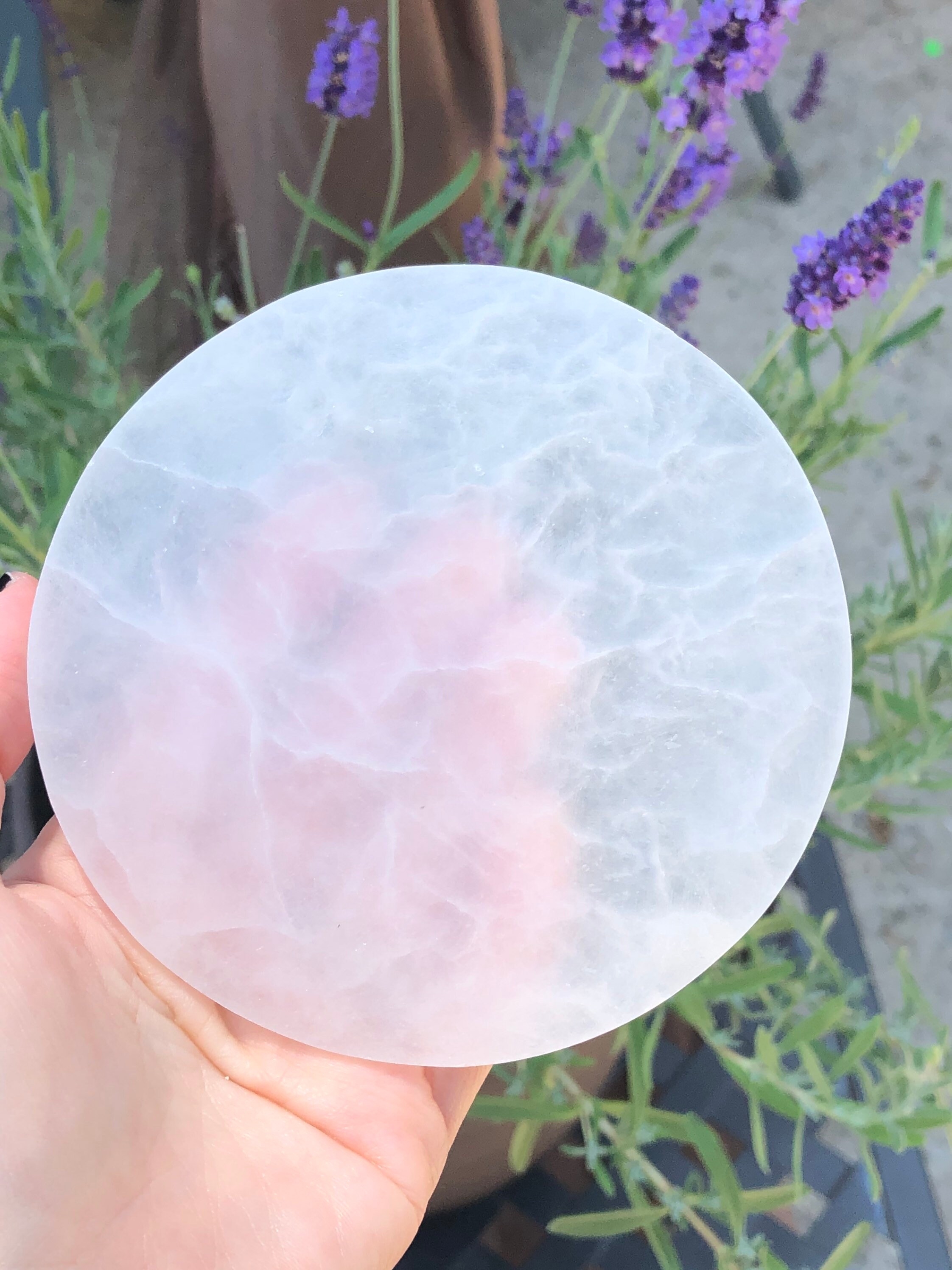 Round Selenite Charging Plate