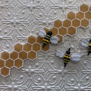 Honey Bee Peyote Bracelet and Earring Kit