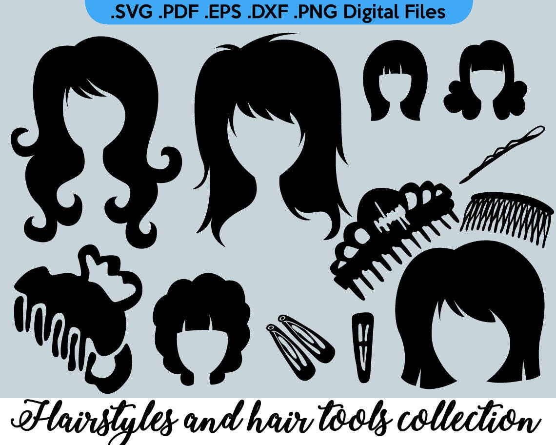12 Haircut Hairstyle Cricut .SVG .PDF .DXF .eps .png - Etsy Ireland 12 Haircut Hairstyle Cricut .SVG .PDF .DXF .eps .png - Etsy Ireland