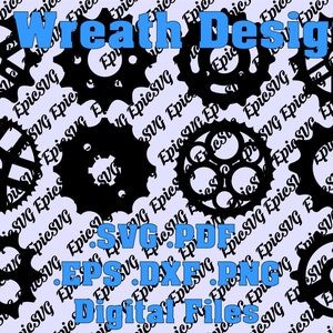 10 Bike Sprocket Gears .SVG .PDF .EPS .dxf .png Digital Files Hipster Accessory Decor Sticker Design Silhouette Cricut Cutting Stencil image 1