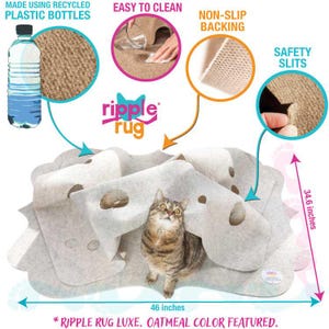 Ripple Rug Cat Activity Mat – Interactive Play, Made in USA