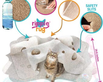 Ripple Rug Cat Activity Mat – Interactive Play, Made in USA