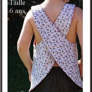 Patron Tablier Croise Dos Taille 2 3 Ans Patron De Etsy Patron Tablier Croise Dos Taille 2 3 Ans Patron De Etsy