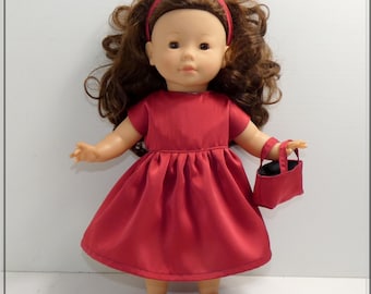 robe, bandeau de tête, sac et short pour poupée 36 cm, vêtement pour poupée MaCorolle 36 cm, vêtement pour poupée Ma Corolle 36 cm, Poupée