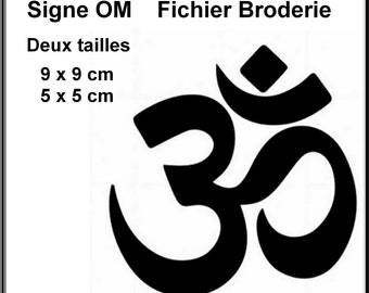 OM sign to be embroidered.