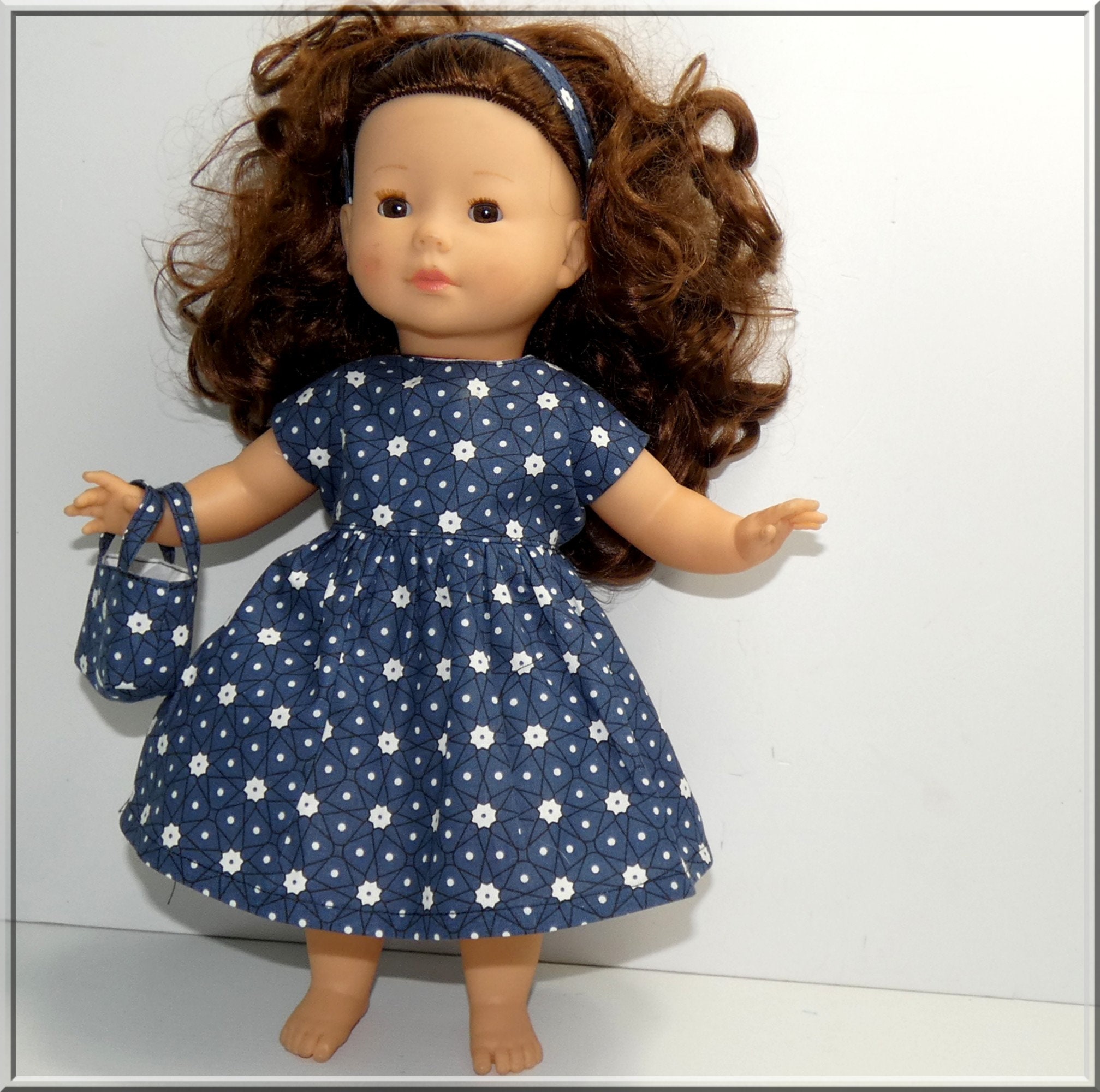 dress, headband, bag and shorts for 36 cm doll, clothing for 36 cm MaCorolle doll, clothing for 36 cm Ma Corolle doll, Doll