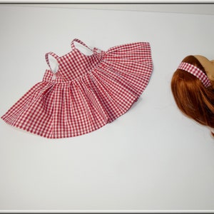 Robe En Soie Et Dentelle Pour Poupée 32-34 Cm – Pièce Unique Made In France