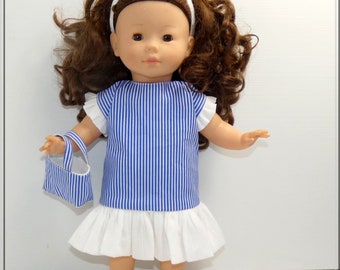 dress, headband, bag and shorts for 36 cm doll, clothing for 36 cm MaCorolle doll, clothing for 36 cm Ma Corolle doll, Doll