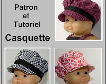 Tutorial and cap pattern for Paola Reina Gordis doll, DIY sewing for doll, sewing a cap for doll, DIY sewing, DIY
