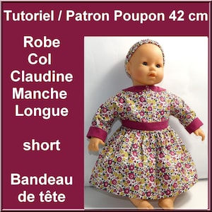 Tutorial and pattern Long Sleeve Dress and Shorts for 42 cm baby doll, DIY sewing for 42 cm baby doll, Diy sewing for 42 cm baby doll, Diy couture