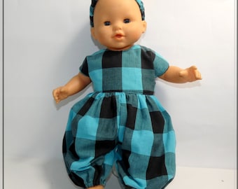 jumpsuit, pants, headband, headgear, 36 cm doll, clothing, 36 cm doll, accessory, 36 cm doll, jumpsuit, headband,