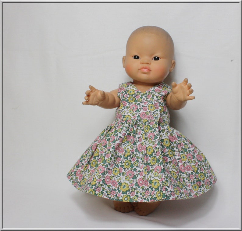 Heart-covering dress and panties for baby 3034 cm