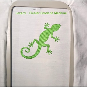 Lizard Embroidery pattern