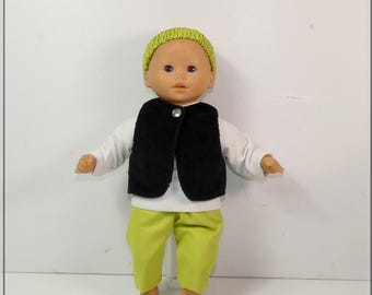Tunic, vest and trousers for My First Corolle 30 cm