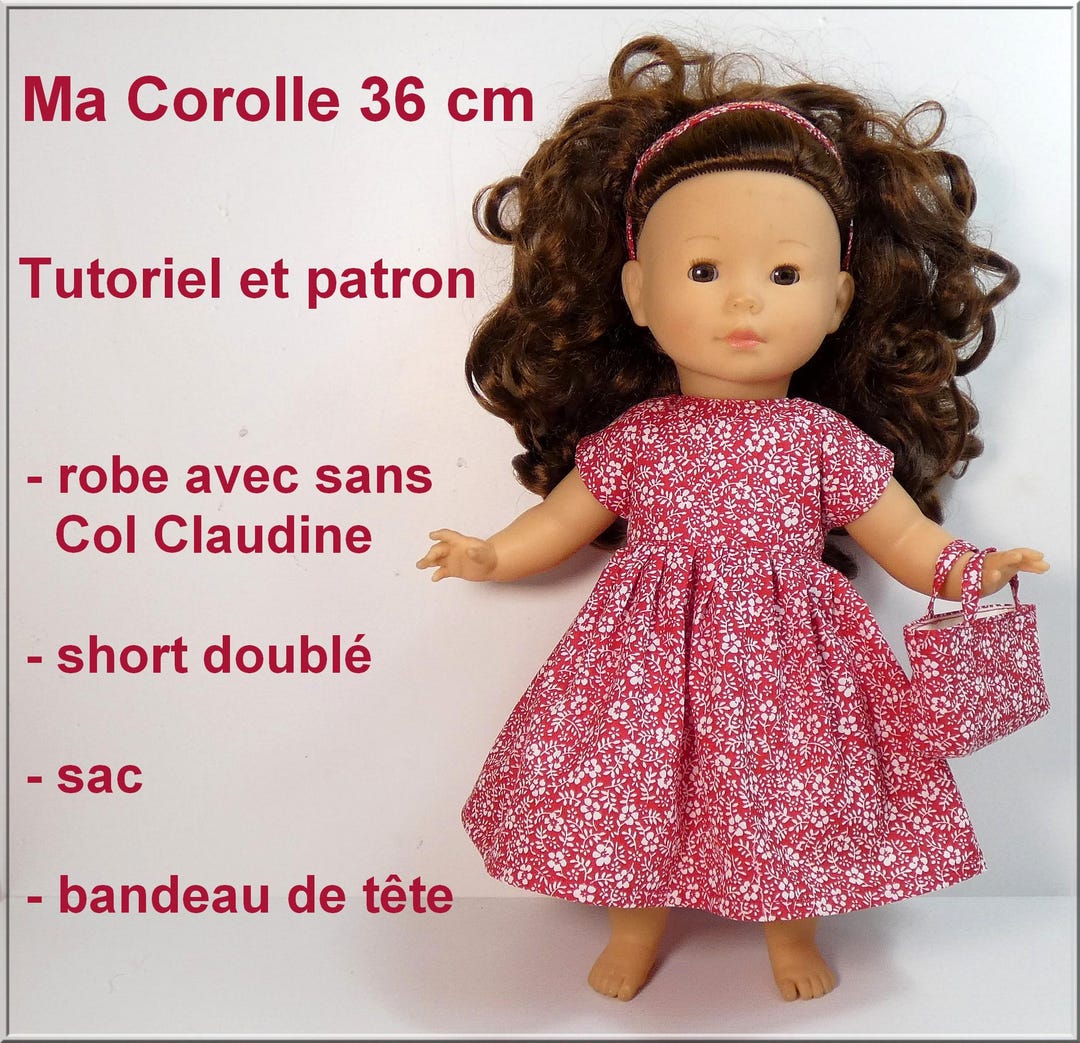 Tenue Printanière Pour Poupée Minouche 34 Cm - Fait Main - Vêtement Seul