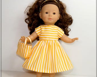 Dress, bag and shorts for a 36cm Ma Corolle doll