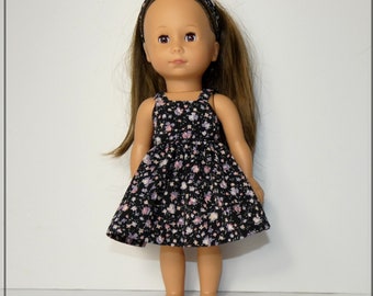 Dress and headband for Gotz doll 27 cm "just like me", clothes for Gotz doll 27 cm "just like me", Gotz 27 cm, doll dress