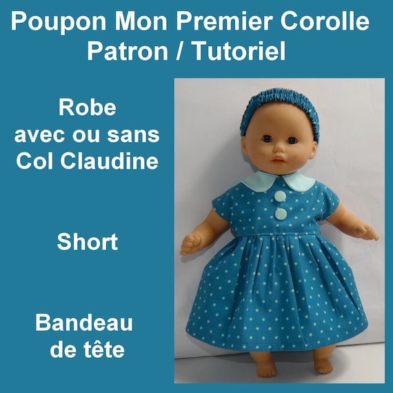 Tutorial and Pattern Dress and Shorts for a Mon Premier Corolle 30 Cm Baby Doll DIY Sewing for Baby Dolls Baby Doll Sewing Etsy