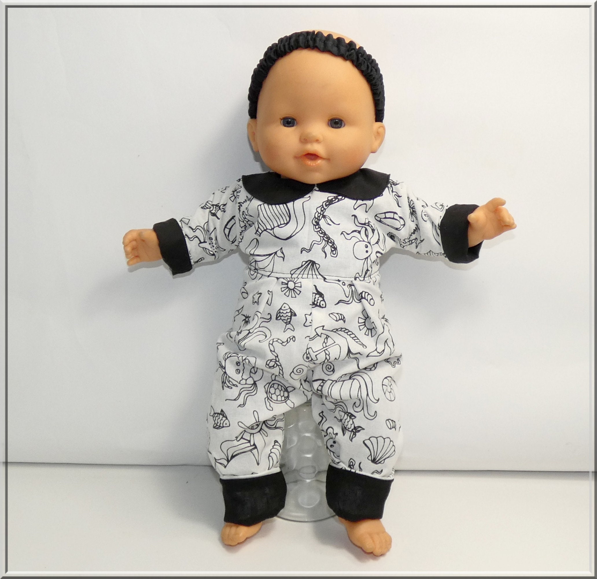 Complete Jumpsuit Outfit Jacket Headband for Corolle Doll 