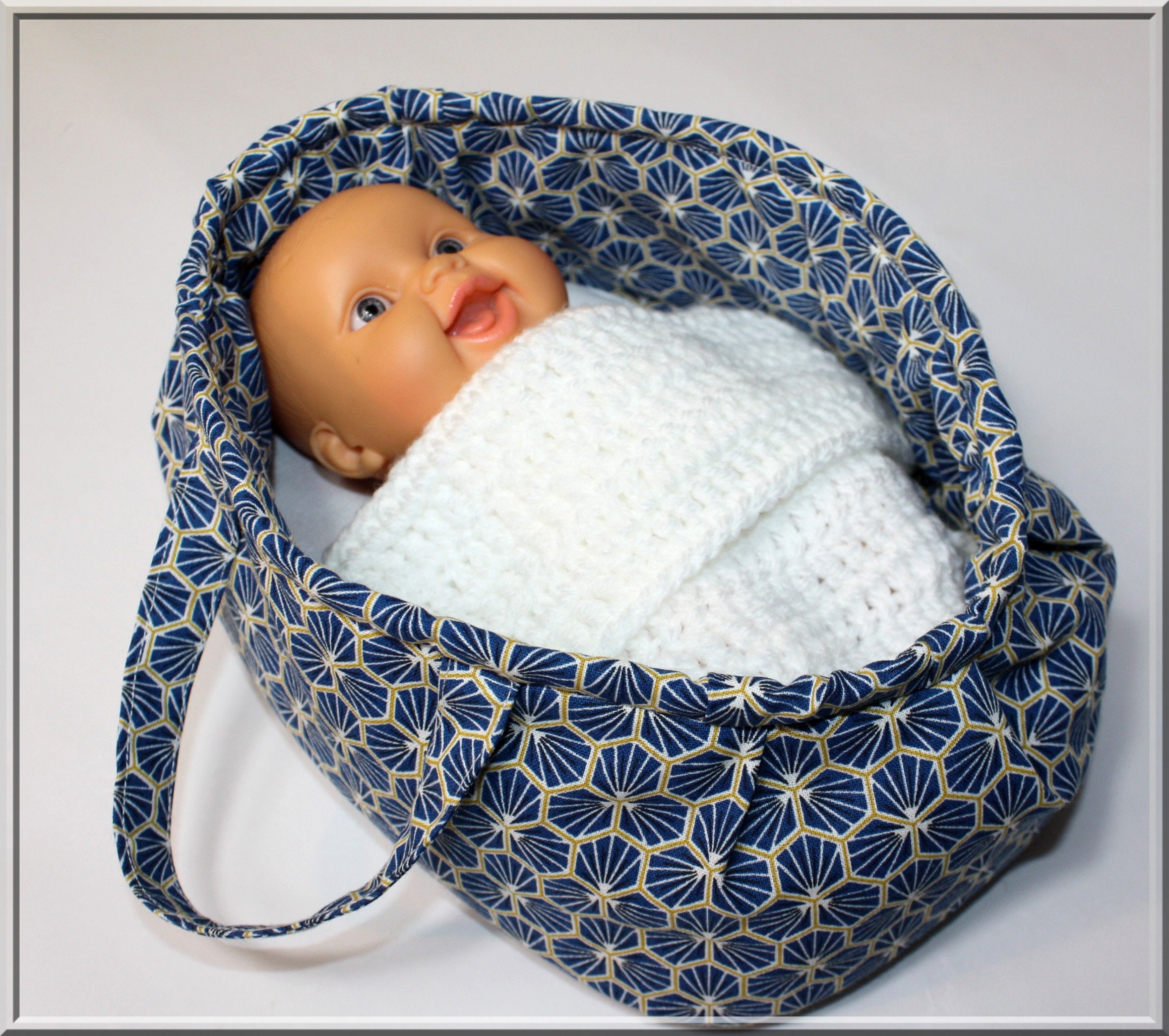 Couffin, Pour, Mini, Poupon, 21 cm, Couffin, Accessoire, Couffin,