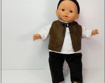 Tunic, vest and trousers for a 36cm Corolle baby doll