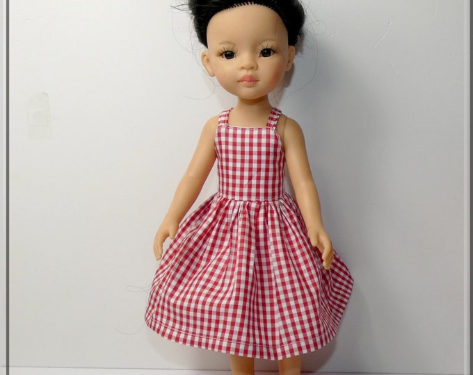 Robe Soie Et Dentelle Pour Poupée 32-34 Cm – Georgette Bravot France – Neuve