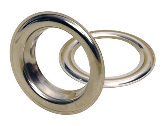 50 Grommets 40 Mm Brass Crimp Different Finishes Eyelet Etsy