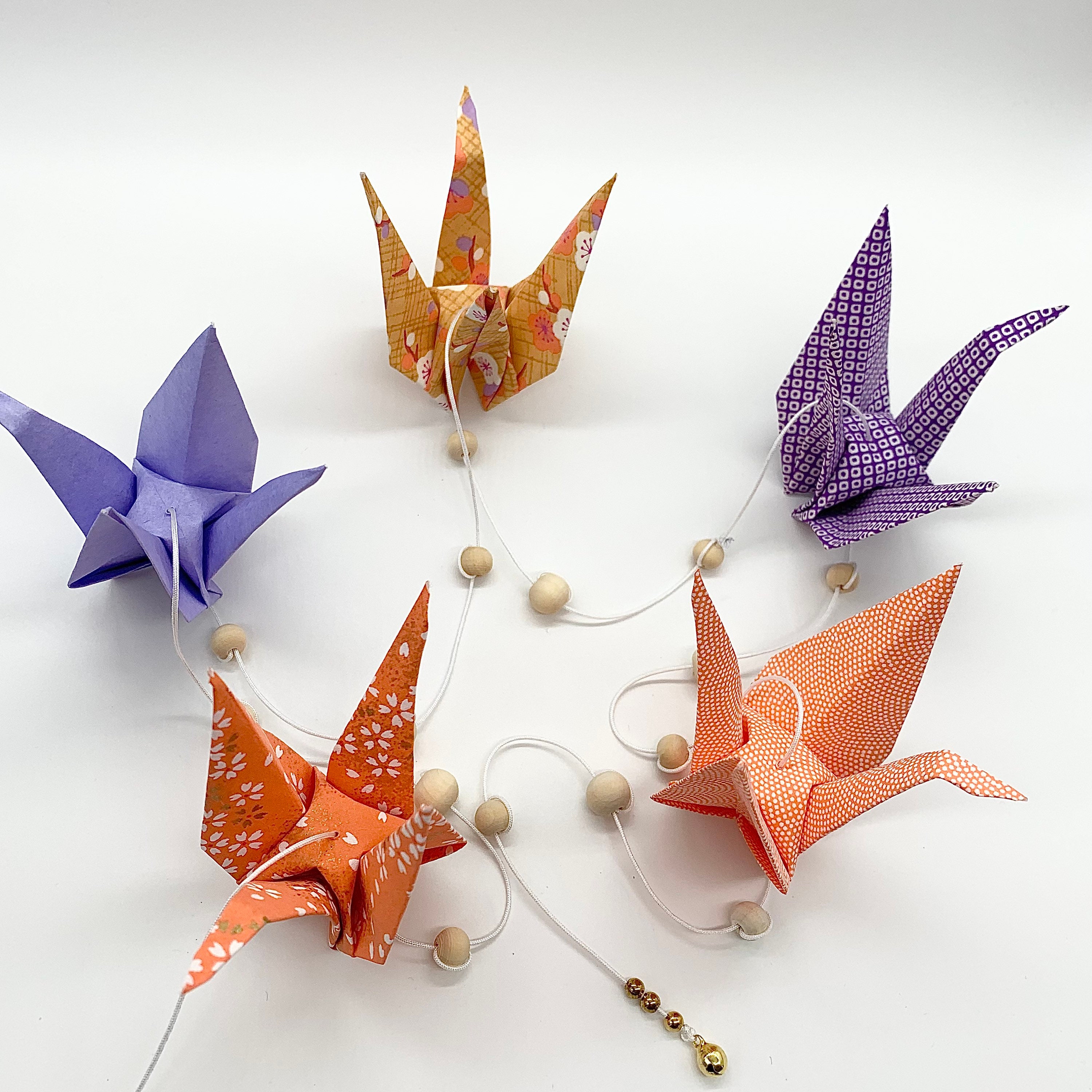 Guirlande de Grues en Origami