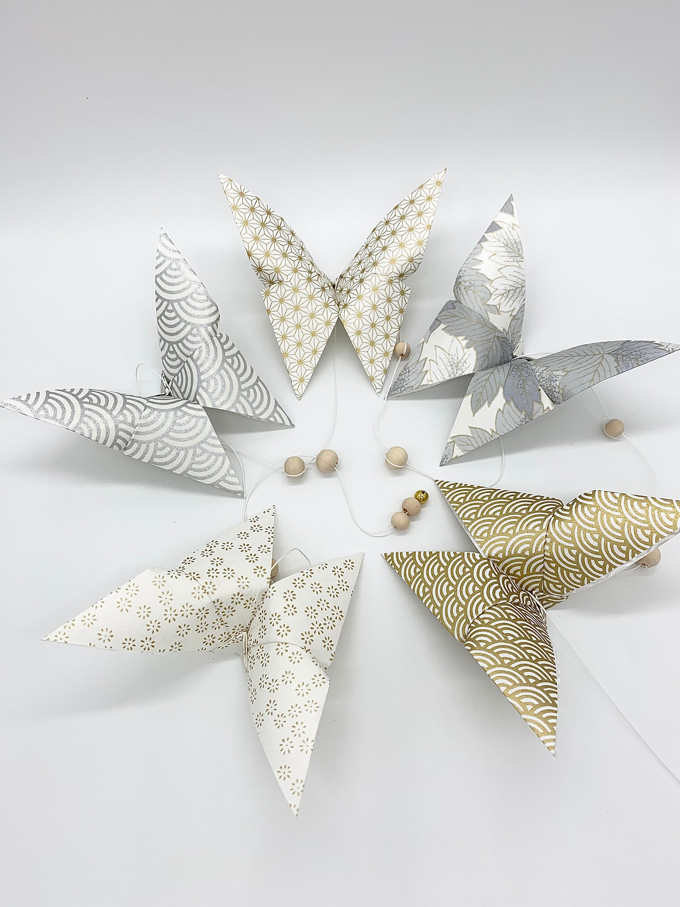 Guirlande de Papillons en Origami
