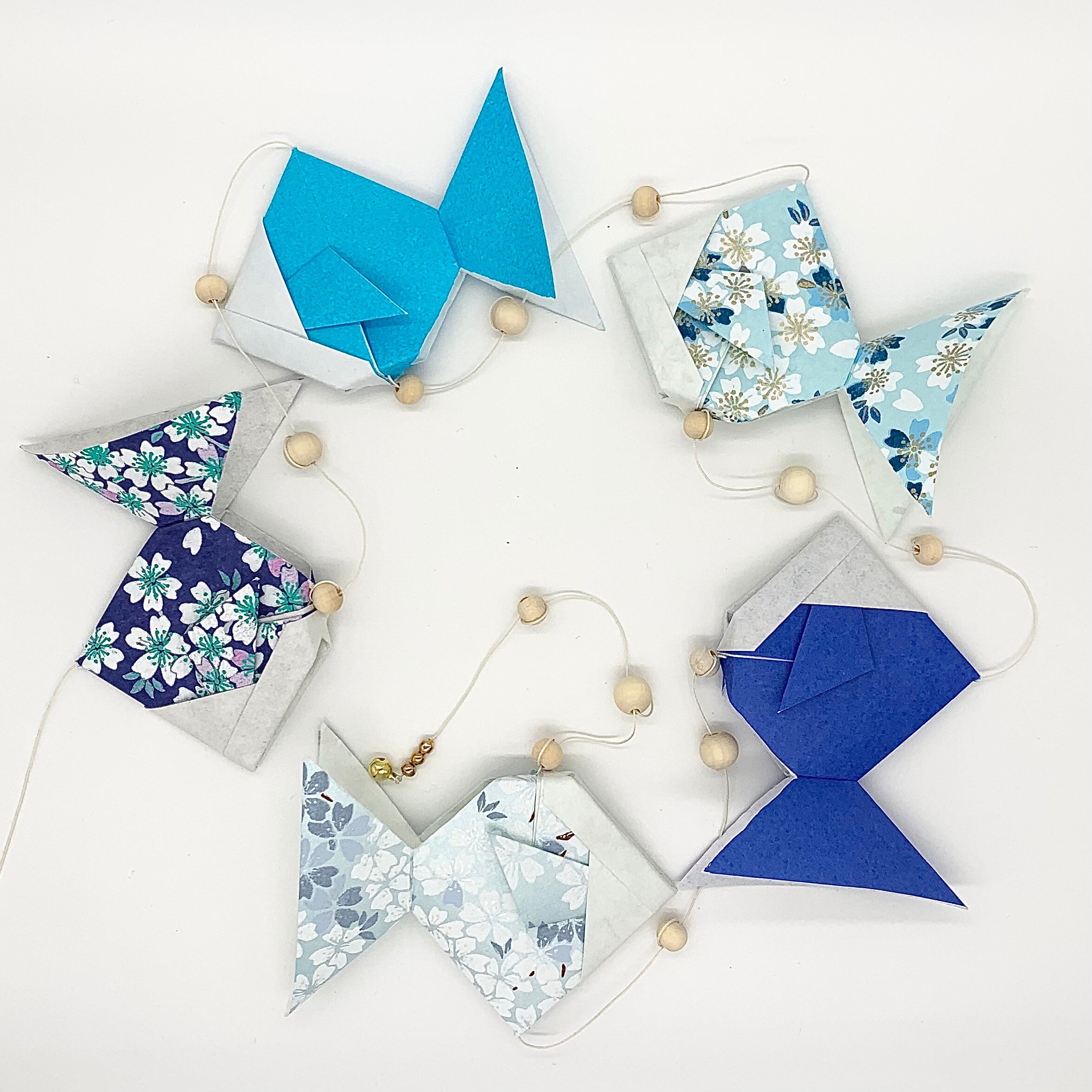 Guirlande de Poissons en Origami