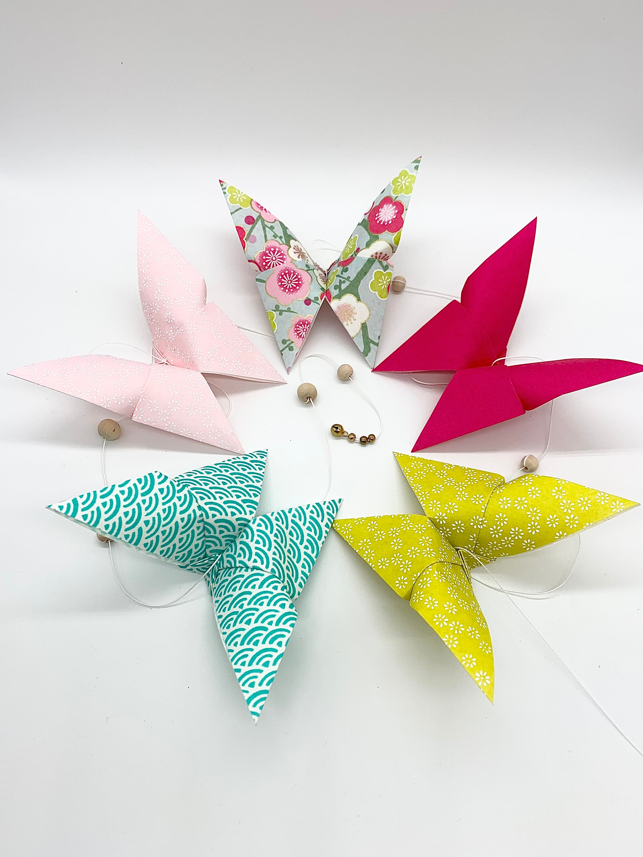 Guirlande de Papillons en Origami