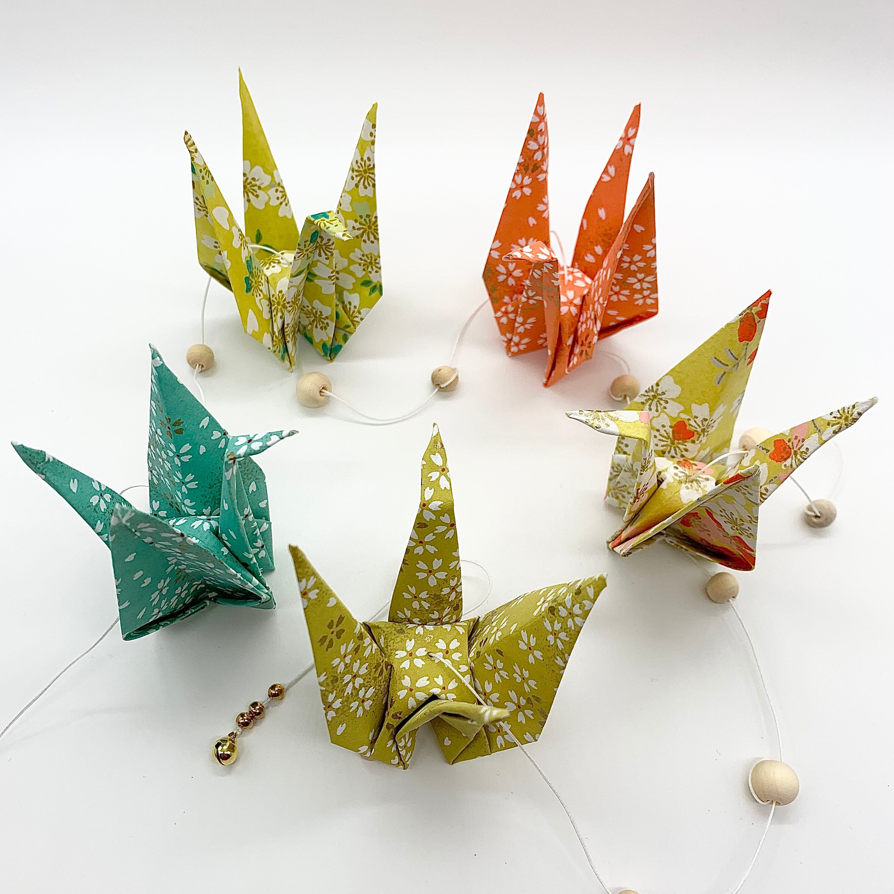 Guirlande de Grues en Origami