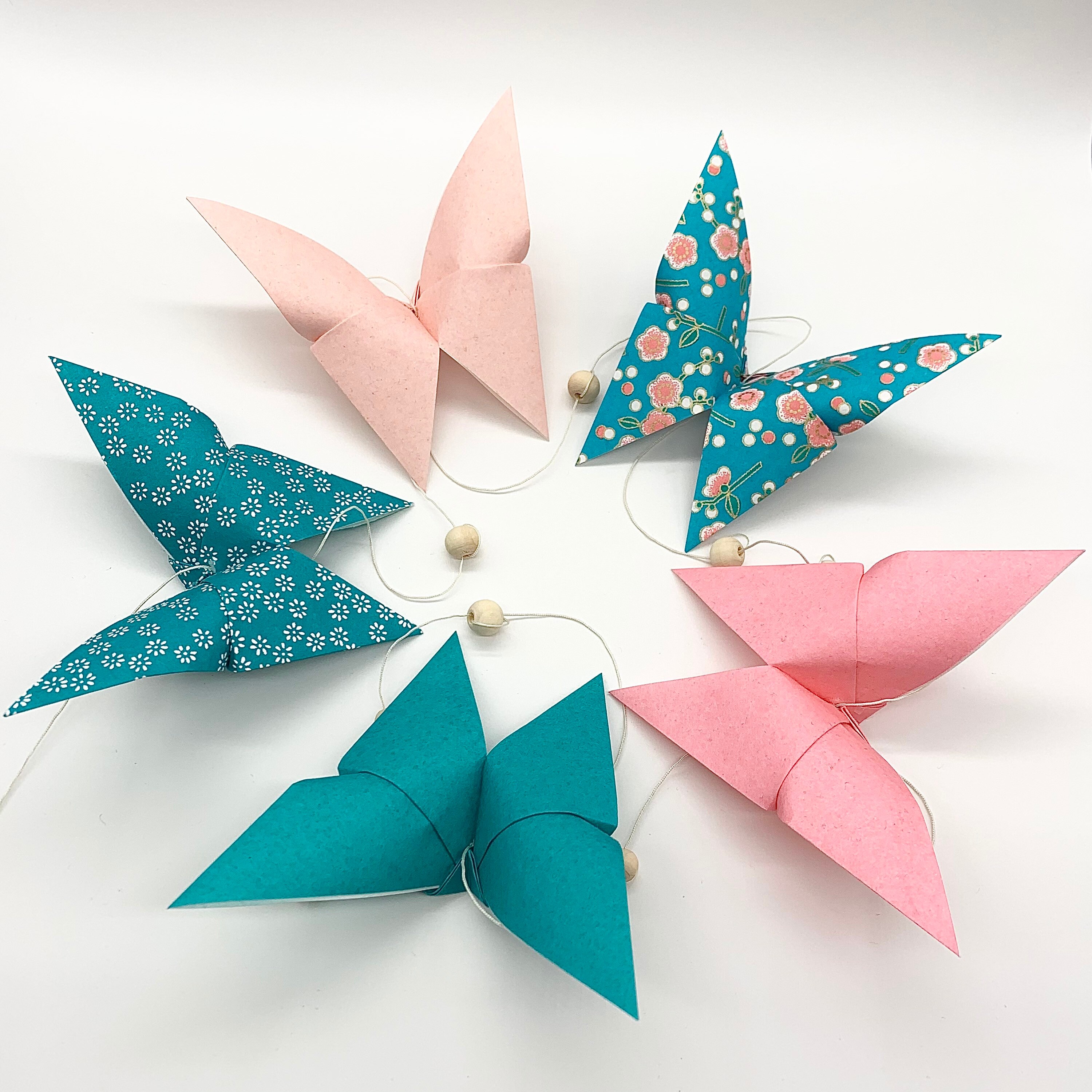 Guirlande de Papillons en Origami